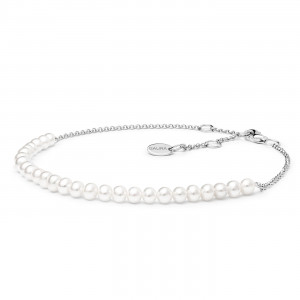 Bratara picior cu perle naturale albe si argint DiAmanti SK20200B_W-G (Argint 925‰ 1,3 g.)